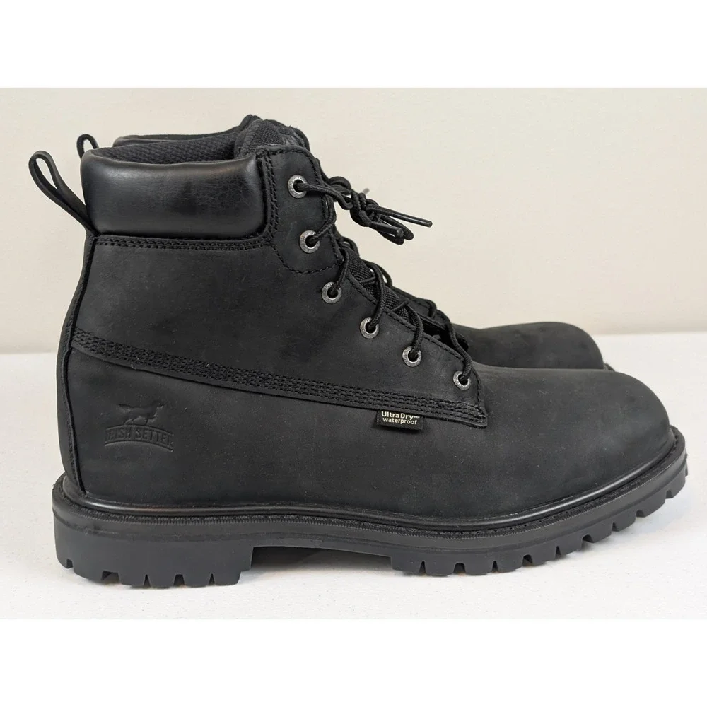 Irish Setter Work Boots Men 10.5D Black 83671 Waterproof EH Lug Sole New No Box